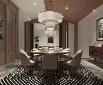 New Chinese Style Dining Room-ID:925930984