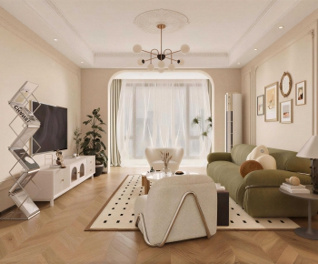 French Style A Living Room-ID:162838949