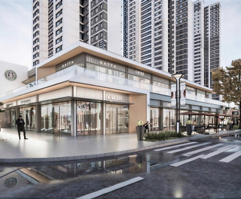 Modern Facade Element-ID:766046055