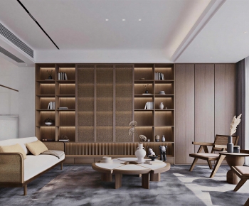 Wabi-sabi Style A Living Room-ID:140136008