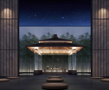 New Chinese Style Courtyard/landscape-ID:450128082
