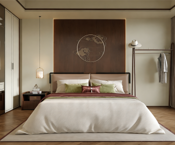 New Chinese Style Bedroom-ID:966294059