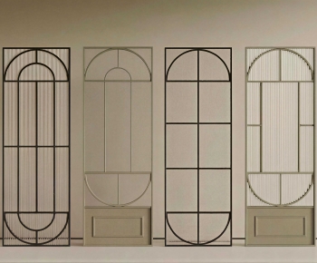 French Style Glass Screen Partition-ID:164017928