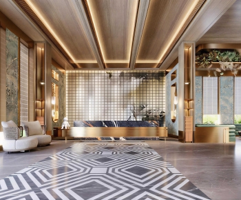 New Chinese Style Lobby Hall-ID:204828988