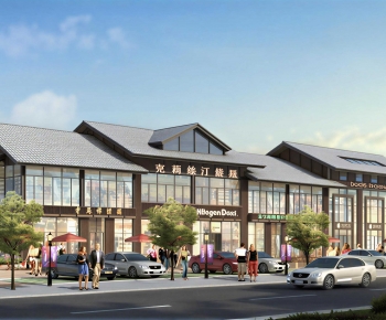New Chinese Style Commercial Street-ID:429887063