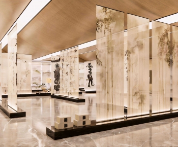 New Chinese Style Exhibition Hall-ID:992985012
