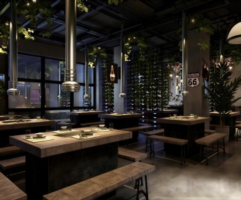 Industrial Style Barbecue Restaurant-ID:998574972