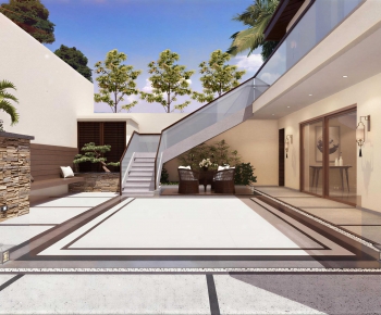 New Chinese Style Courtyard/landscape-ID:856950042