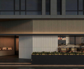 Modern Facade Element-ID:242829086