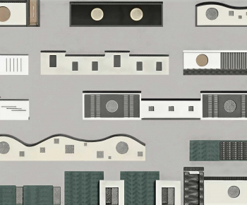 New Chinese Style Landscape Wall-ID:556920054
