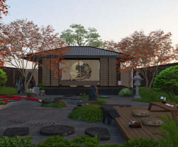 New Chinese Style Courtyard/landscape-ID:812756067