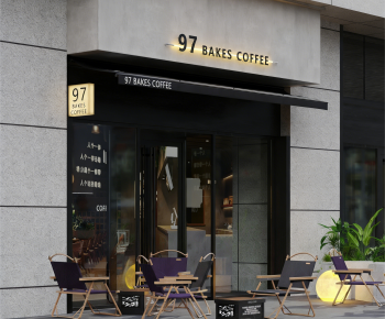 Modern Facade Element-ID:770155918