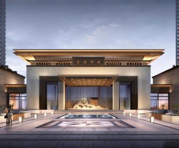 New Chinese Style Facade Element-ID:151911022