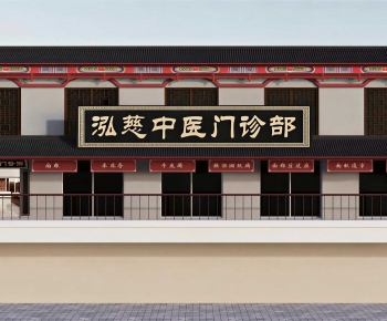 New Chinese Style Facade Element-ID:743912947