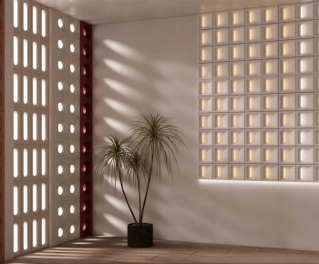 Modern Cement Brick Screen Partition-ID:698016884