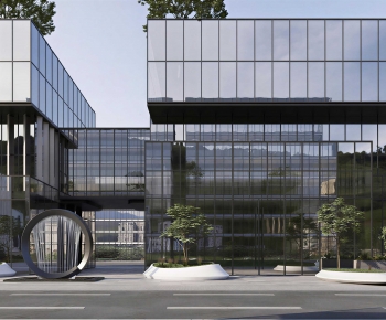 Modern Appearance Of Commercial Building-ID:427896982
