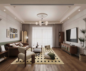 French Style A Living Room-ID:684233904