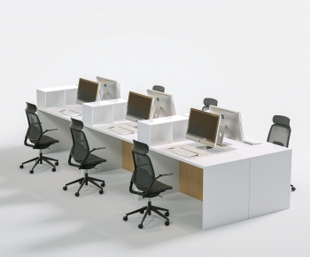 Modern Office Desk And Chair-ID:111949924