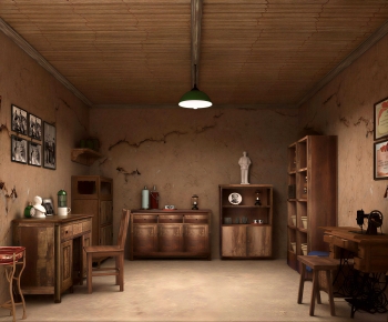 Wabi-sabi Style Exhibition Hall-ID:759654056