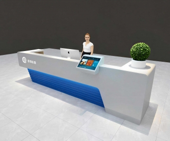 Modern Reception Desk-ID:137558942