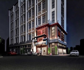 New Chinese Style Facade Element-ID:853471993