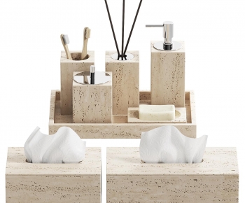 Wabi-sabi Style Bathroom Set-ID:845750092