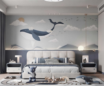 Modern Boy's Room And Son's Room-ID:878719093