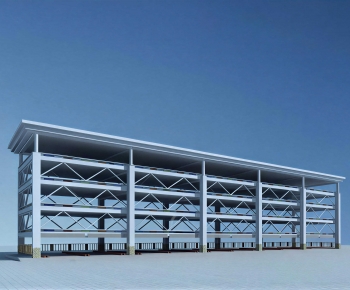Modern Outdoor Parking Lot-ID:828131917