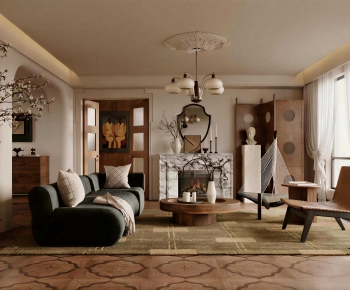 French Style A Living Room-ID:424060827
