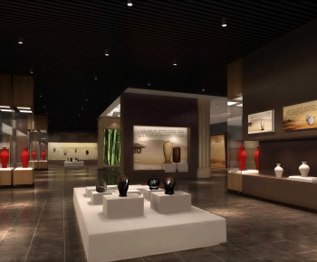New Chinese Style Exhibition Hall-ID:282177939