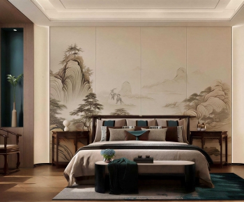New Chinese Style Bedroom-ID:798840581