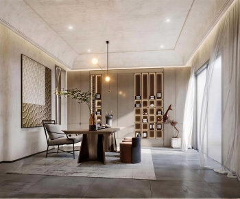 Wabi-sabi Style Tea House-ID:736410685