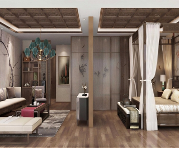 New Chinese Style Bedroom-ID:830337052