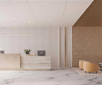 Modern Office Reception Desk-ID:825515037