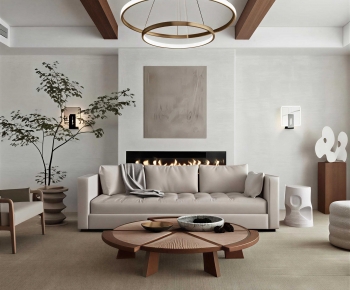 Wabi-sabi Style A Living Room-ID:609613905