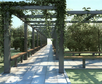 Modern Park Landscape-ID:676173934