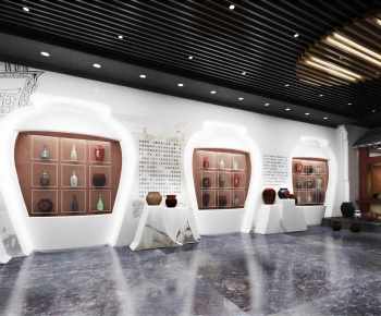 New Chinese Style Exhibition Hall-ID:500984914