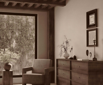 Wabi-sabi Style A Living Room-ID:816657075
