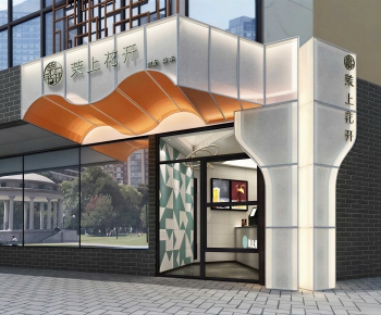 New Chinese Style Facade Element-ID:477557904