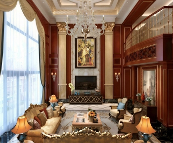 European Style A Living Room-ID:687987099