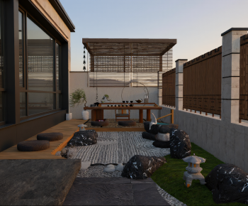 New Chinese Style Courtyard/landscape-ID:973872904