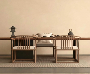 New Chinese Style Tea Tables And Chairs-ID:509412059