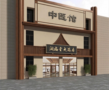 New Chinese Style Facade Element-ID:570663937