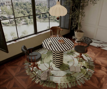 Modern Dining Table And Chairs-ID:939146041