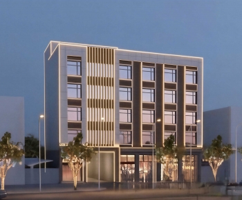 Modern Appearance Of Commercial Building-ID:883328986