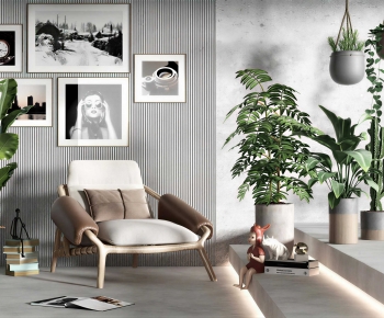 Wabi-sabi Style Lounge Chair-ID:662054065