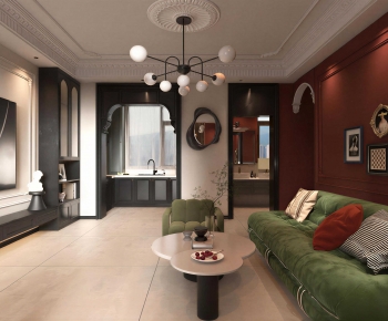French Style A Living Room-ID:416874894