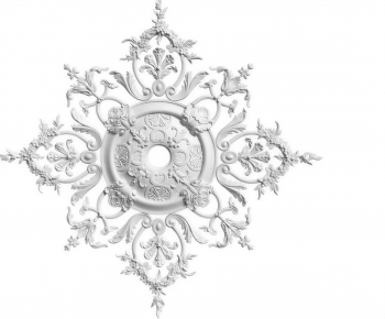 European Style Plaster Carved Top Plate-ID:813884973