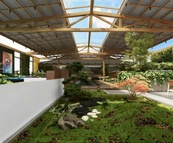 New Chinese Style Courtyard/landscape-ID:262283092