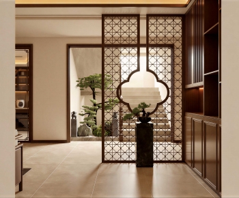 New Chinese Style Hallway-ID:377540683